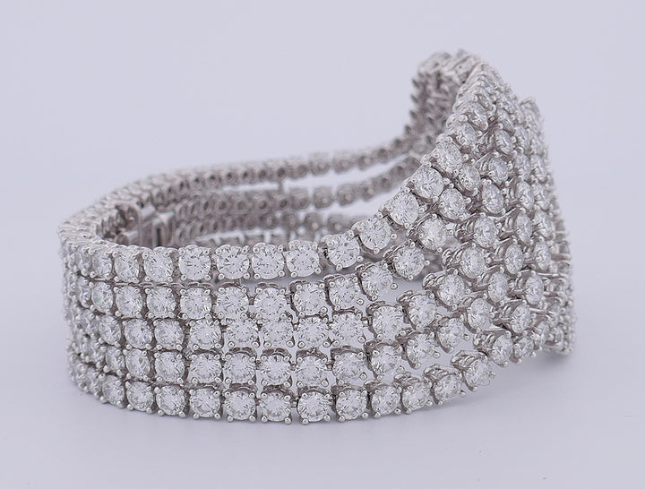 Boucheron Bracelet 18k White Gold Diamond Estate Jewelry