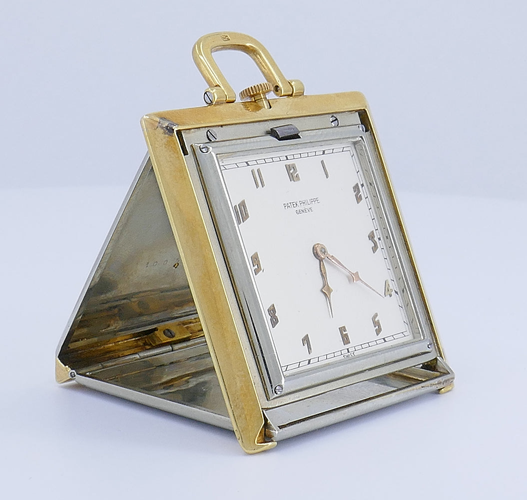 Vintage Patek Philippe Travel Clock Pendant Watch 14k Gold