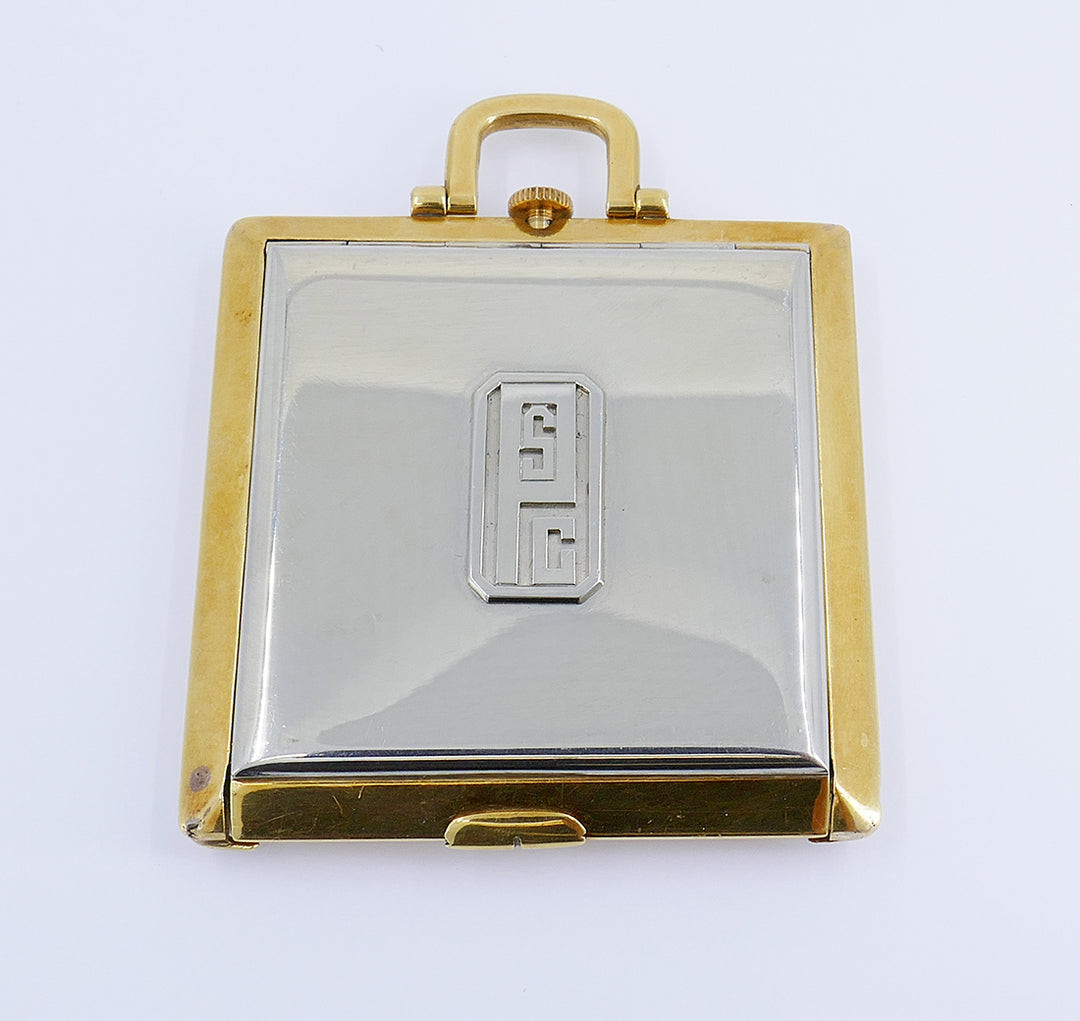 Vintage Patek Philippe Travel Clock Pendant Watch 14k Gold