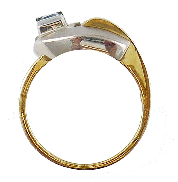 Gubelin Retro Gold Ring Buckle Design 18k Emerald Jewelry