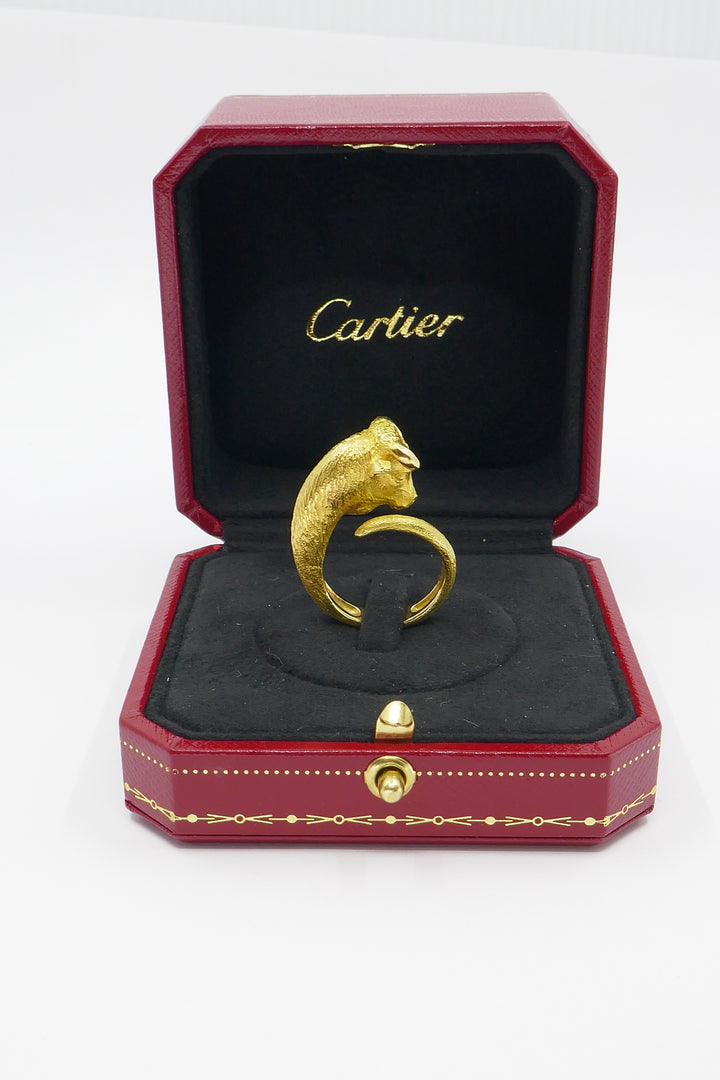 George L'Enfant for Cartier 18k Gold Taurus Bull Ring
