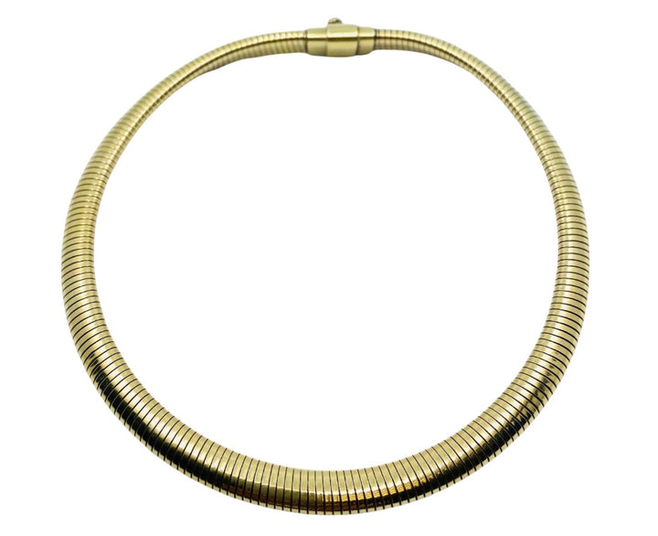 Retro 14k Gold Forstner Tubogas Necklace