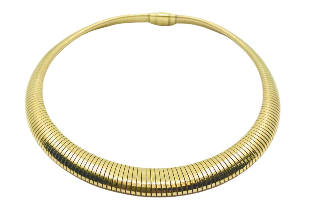 Retro 14k Gold Forstner Tubogas Necklace