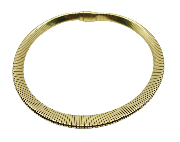 Retro 14k Gold Forstner Tubogas Necklace