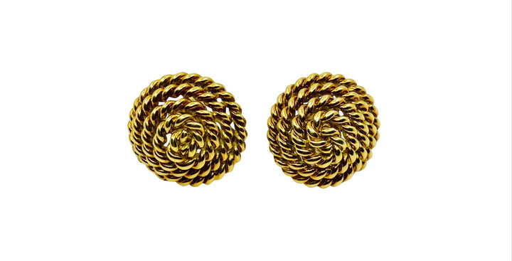 Tiffany & Co. 18k Gold Rope Earrings Stud