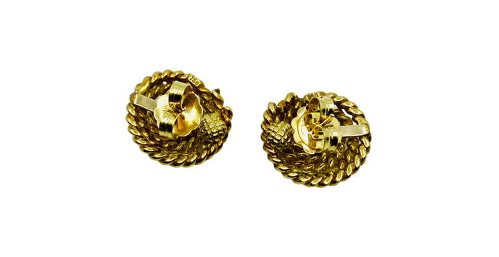 Tiffany & Co. 18k Gold Rope Earrings Stud