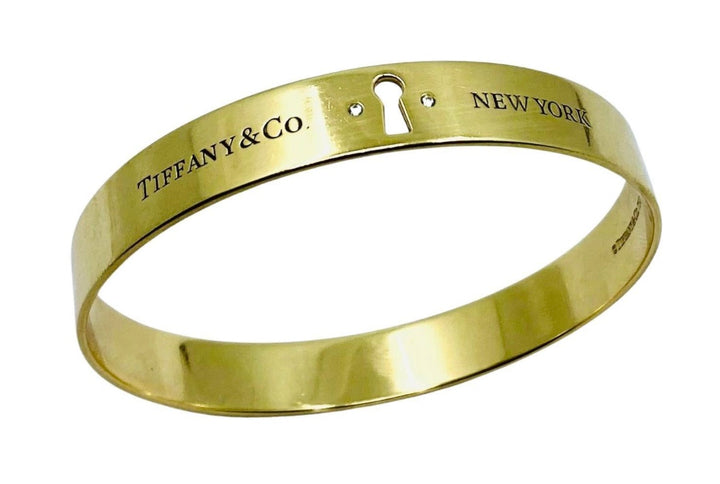 Tiffany & Co. Diamond Keyhole Bangle