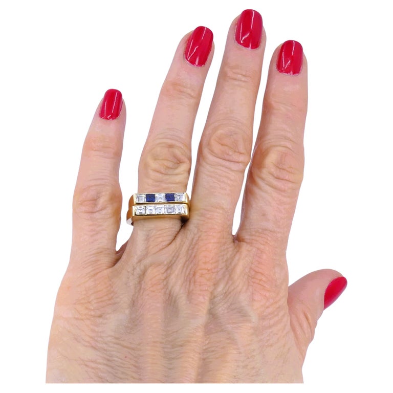 Tiffany & Co. Diamond Ring Set Vintage 18k Gold Estate