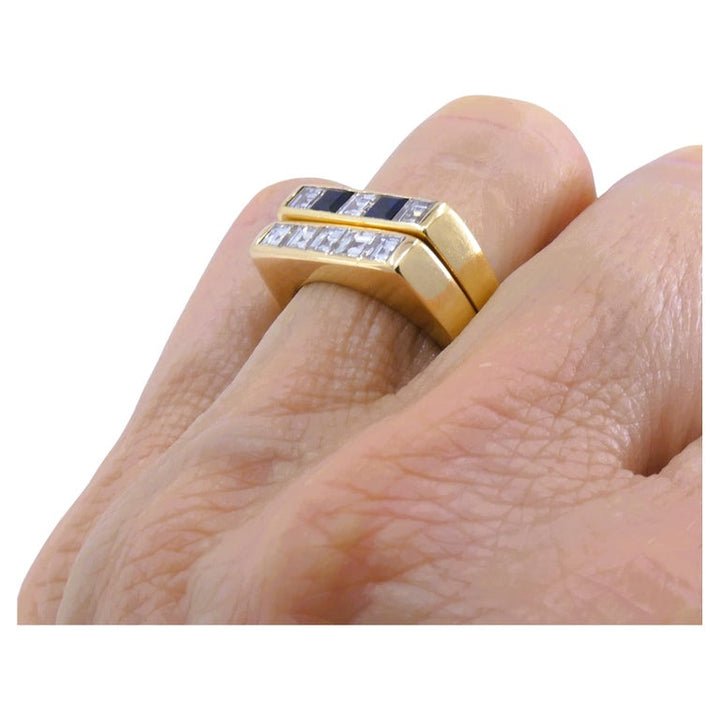 Tiffany & Co. Diamond Ring Set Vintage 18k Gold Estate