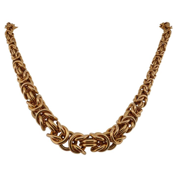 UnoAErre 14k Gold Twisted Necklace