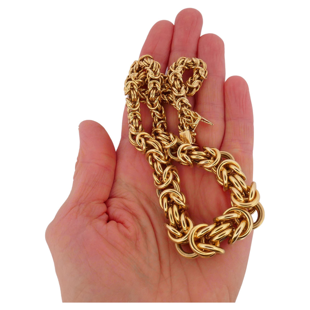 UnoAErre 14k Gold Twisted Necklace