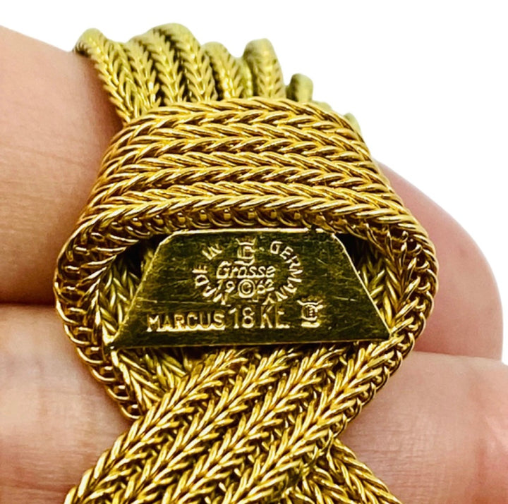 Vintage 1960s GrossŽ Marcus Gold Tassel Necklace