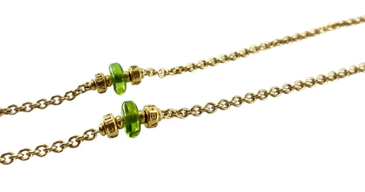 Vintage Bulgari Amethyst Peridot Necklace 18k Gold