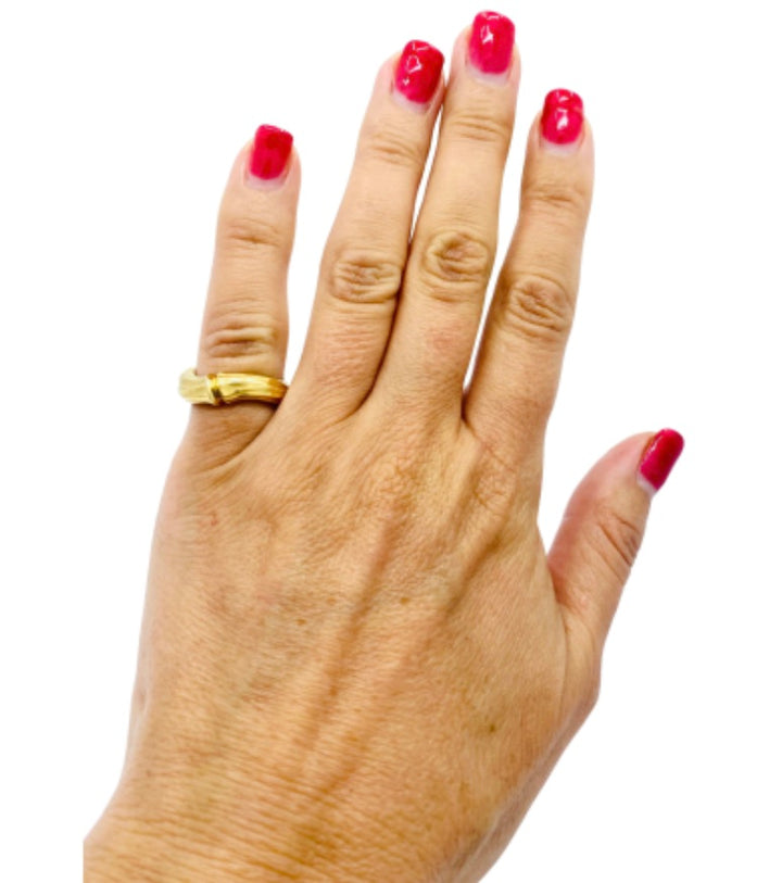 Vintage Cartier Bamboo Ring 18k Gold