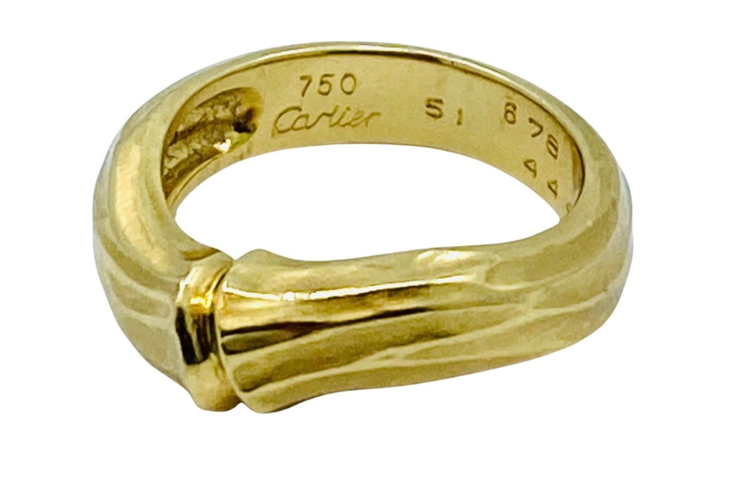 Vintage Cartier Bamboo Ring 18k Gold