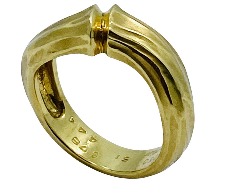 Vintage Cartier Bamboo Ring 18k Gold