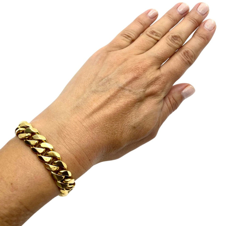 Vintage Cartier Curb Link Chain Gold Bracelet
