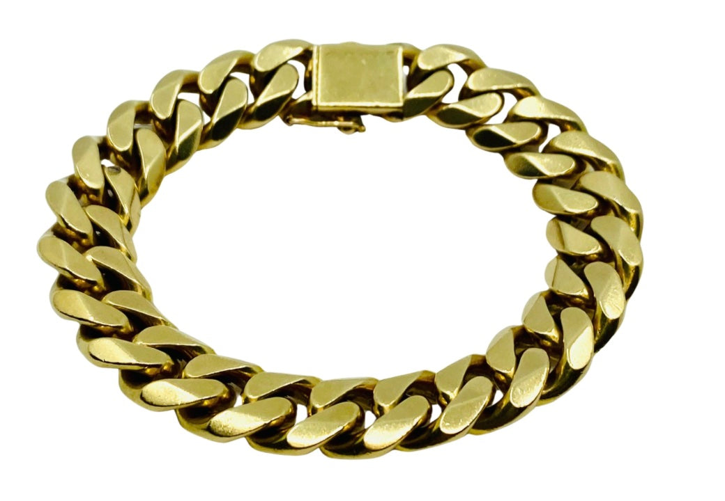 Vintage Cartier Curb Link Chain Gold Bracelet – Nadine Krakov