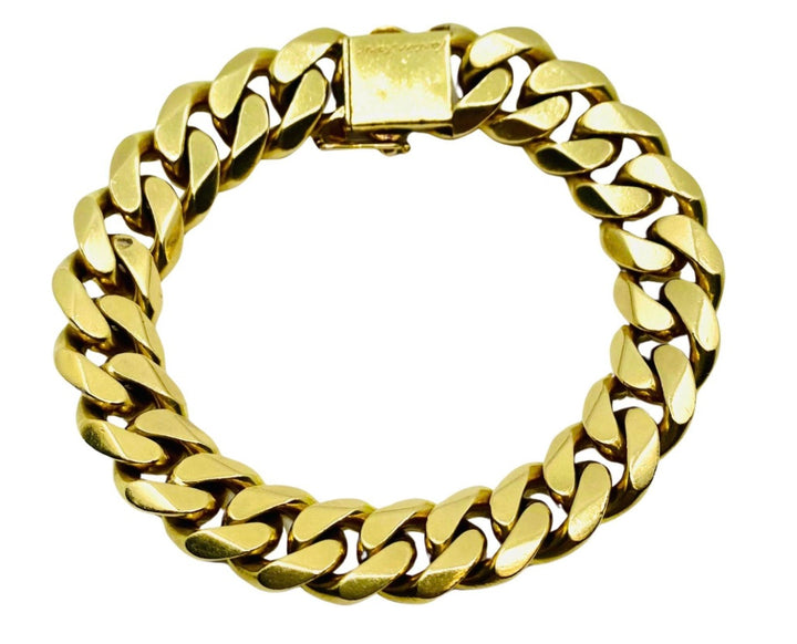 Vintage Cartier Curb Link Chain Gold Bracelet