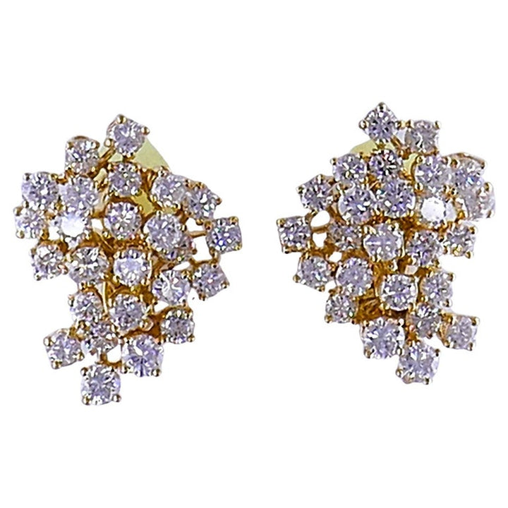 Vintage Chaumet Diamond Day to Night Earrings 18k Gold
