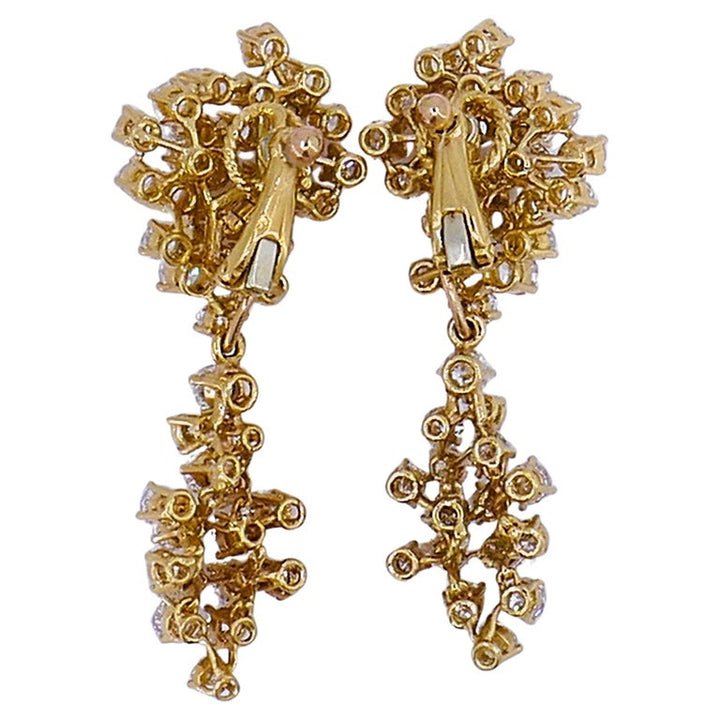 Vintage Chaumet Diamond Day to Night Earrings 18k Gold