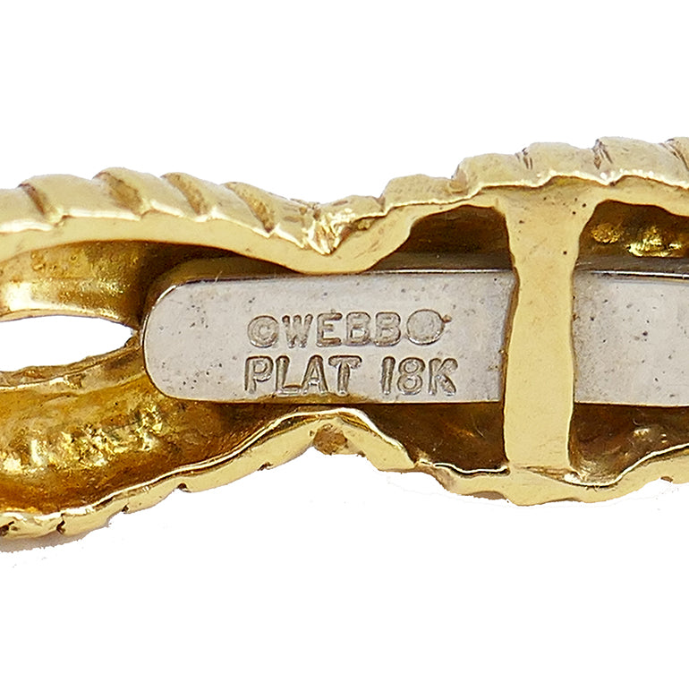 Vintage David Webb Aries Gold Bracelet Set Gemstones Estate