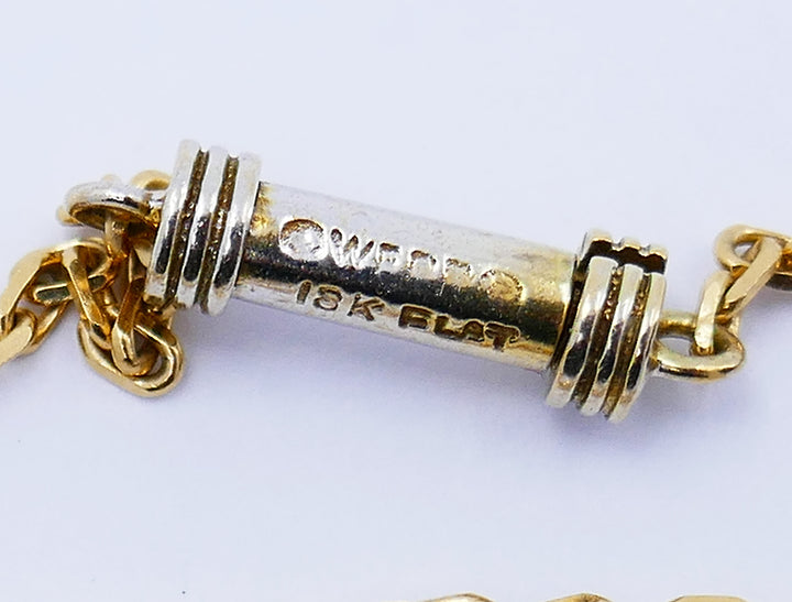 Vintage David Webb Necklace 18k Gold Diamond Chain Estate