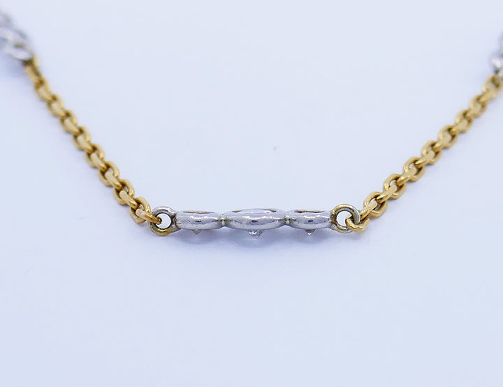 Vintage David Webb Necklace 18k Gold Diamond Chain Estate