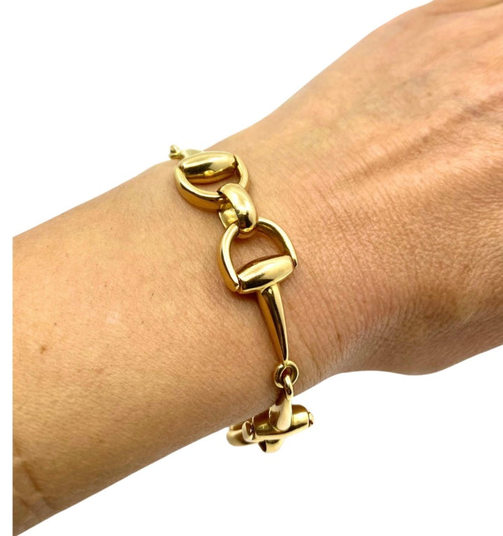 Vintage Equestrian Bracelet 18k Gold