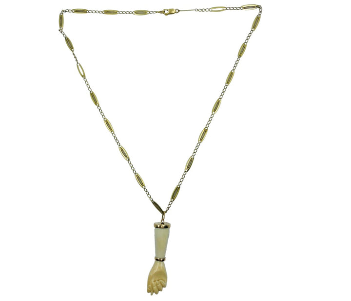 Vintage Figa Pendant Necklace