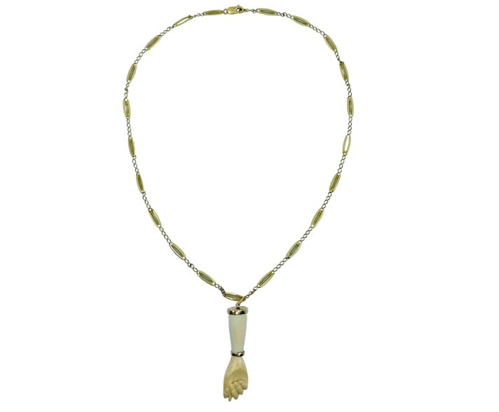 Vintage Figa Pendant Necklace