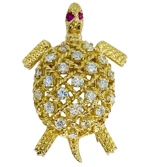 Vintage Gold Cartier Turtle Brooch