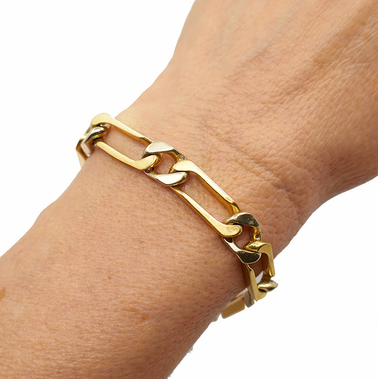 Vintage Van Cleef & Arpels Two-Tone Gold Diamond Bracelet