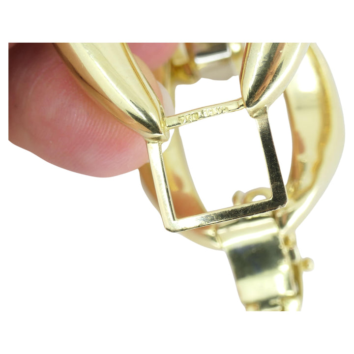 Heavy Link 18k Gold Bracelet