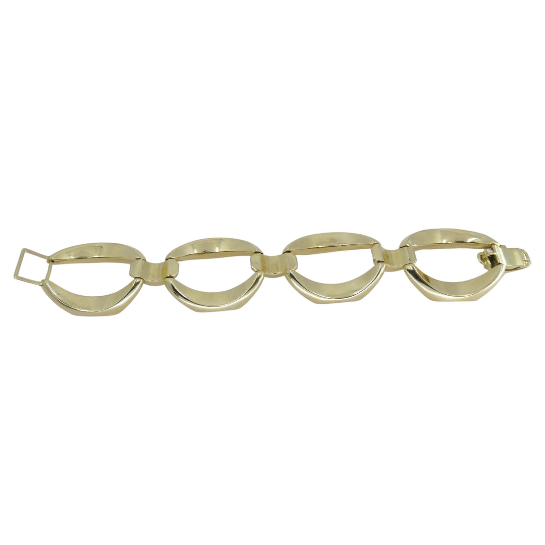 Heavy Link 18k Gold Bracelet
