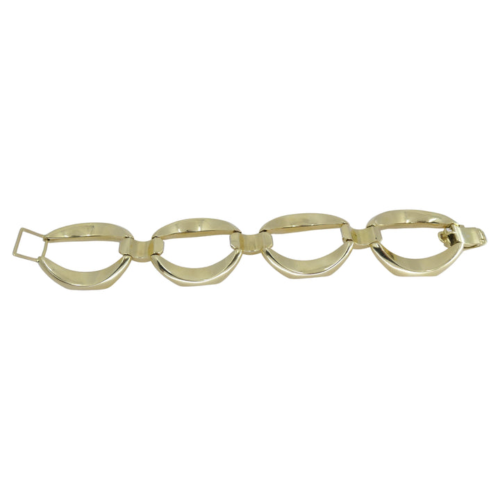 Heavy Link 18k Gold Bracelet