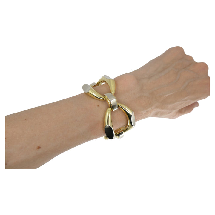 Heavy Link 18k Gold Bracelet
