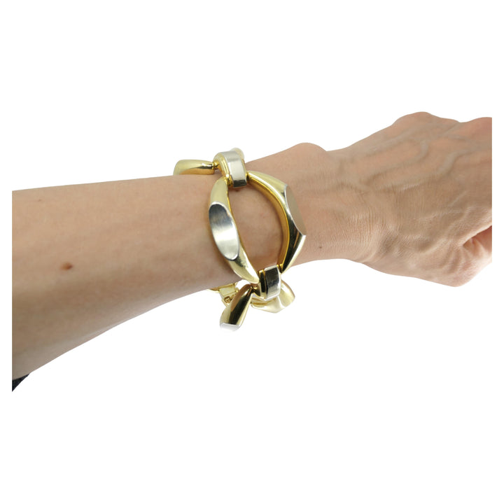 Heavy Link 18k Gold Bracelet