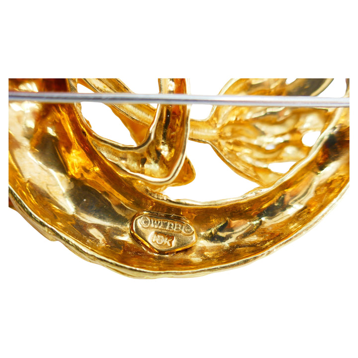 David Webb Capricorn 18k Gold Brooch