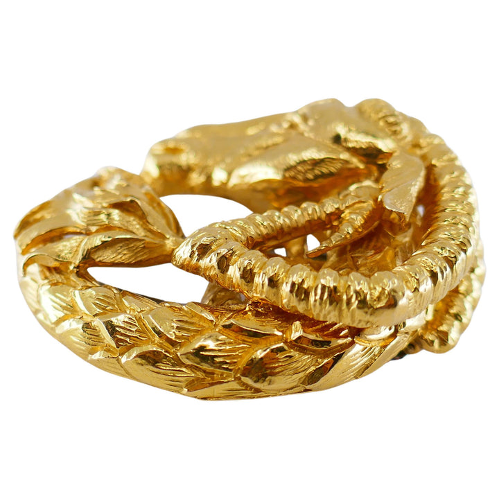 David Webb Capricorn 18k Gold Brooch