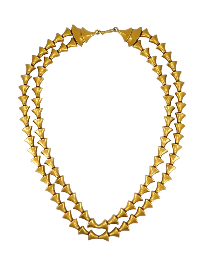 Zolotas Greek Double-strand Necklace 18k Gold