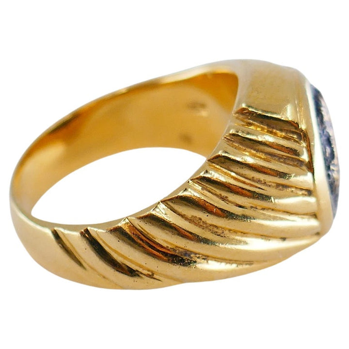 Bvlgari Vintage Bulgari Monete Ancient Coin Gold Ring