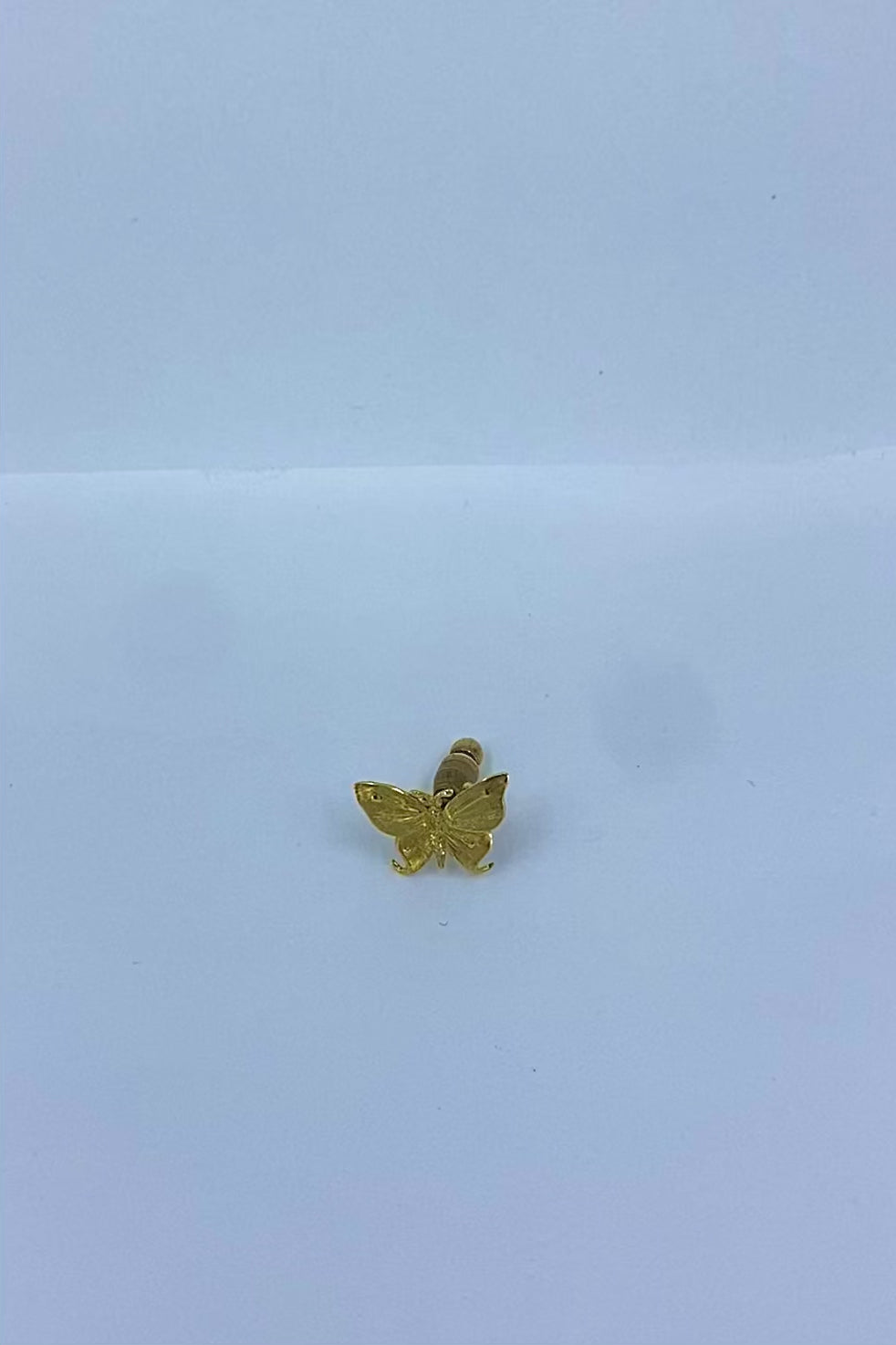 Mario Buccellati 18k Gold Butterfly Lapel  Pin, Mid‑Century