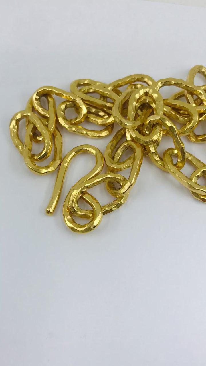 Jean Mahie Vintage 22k Gold Heavy Chain Necklace