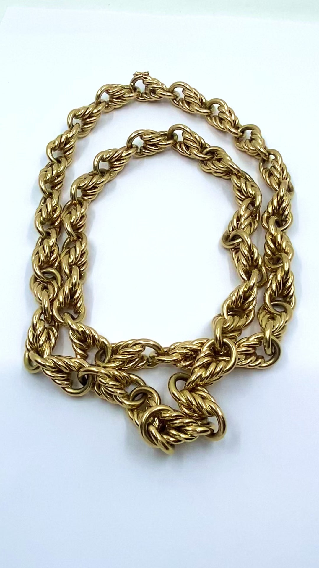 Tiffany & Co. Gold Necklace 18k Rope Chain