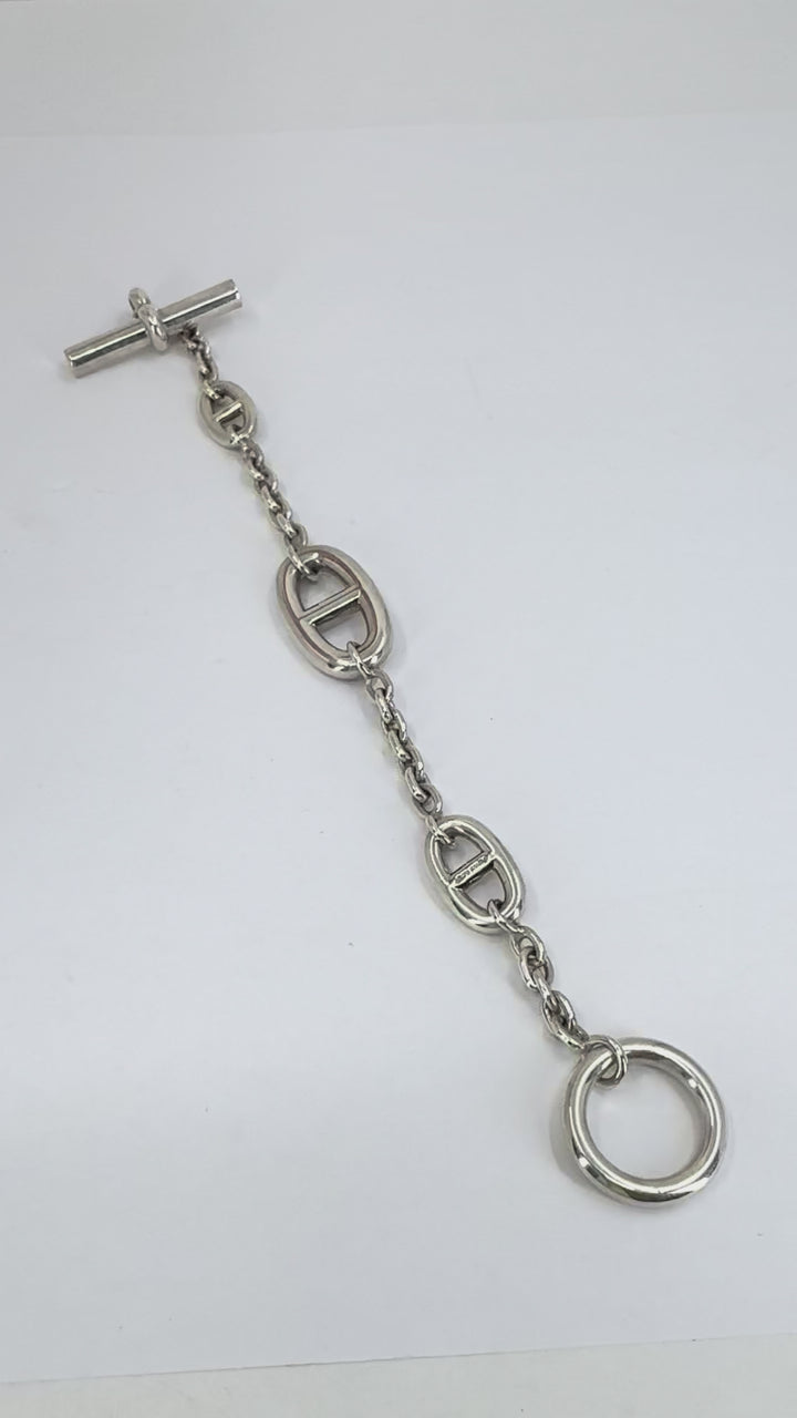 Hermes Sterling Silver Farandole Bracelet
