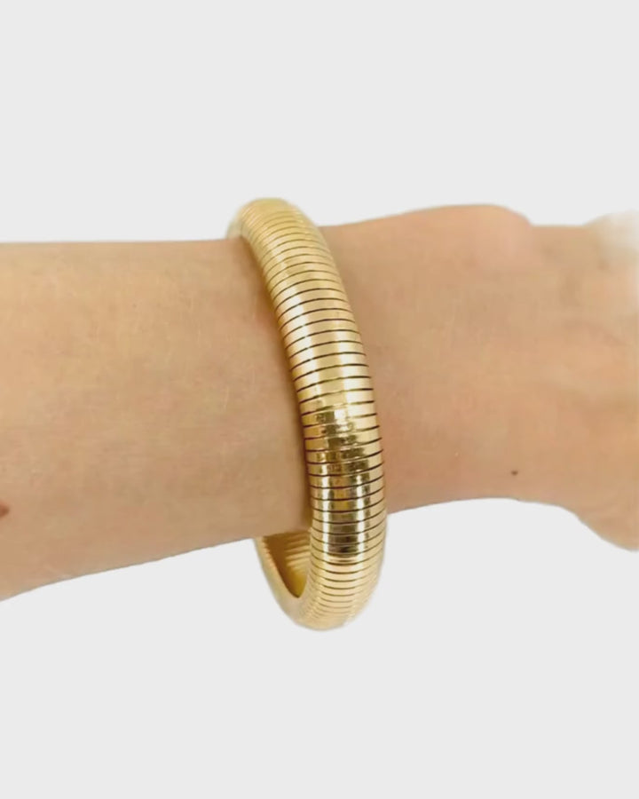 Forstner 14k Gold Bracelet Tubogas Style