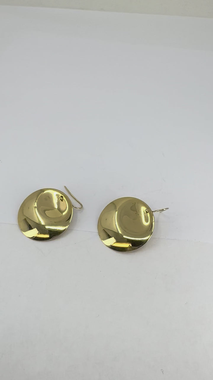 Tiffany & Co. Elsa Peretti 18k Gold Large Round Disc Earrings