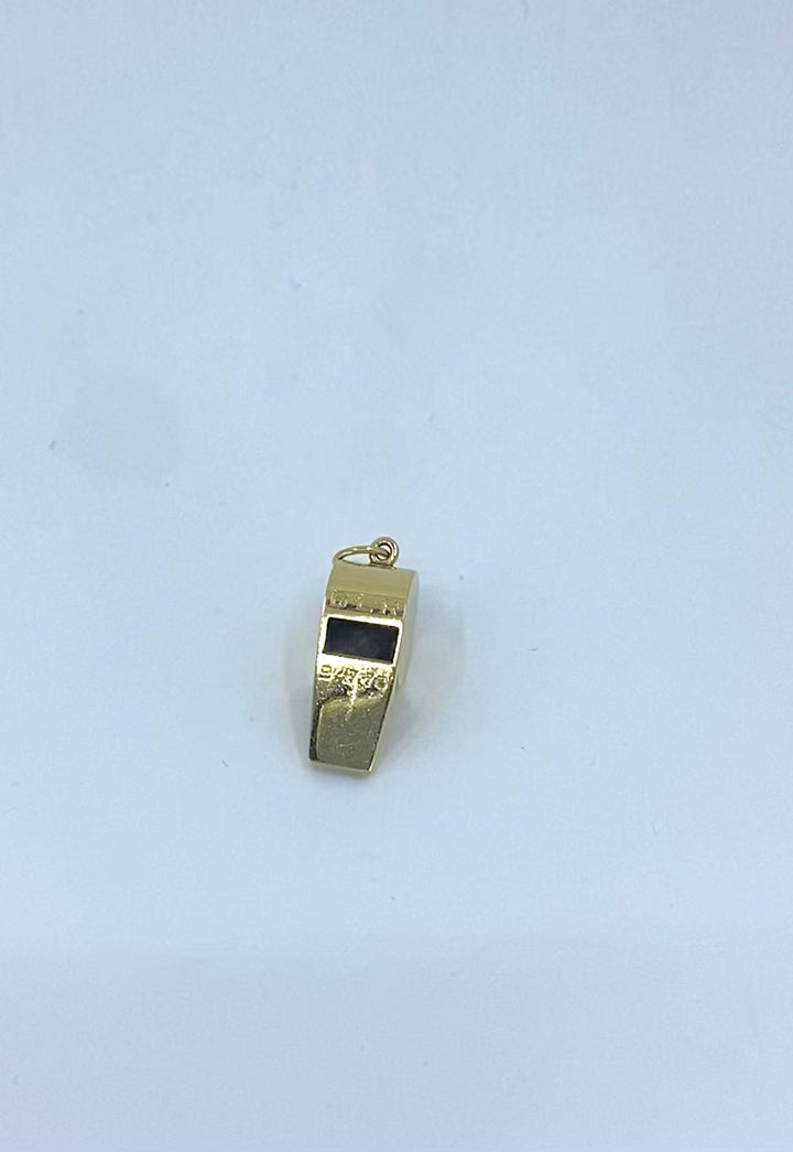 Vintage Tiffany & Co. Whistle Pendant 14k Gold