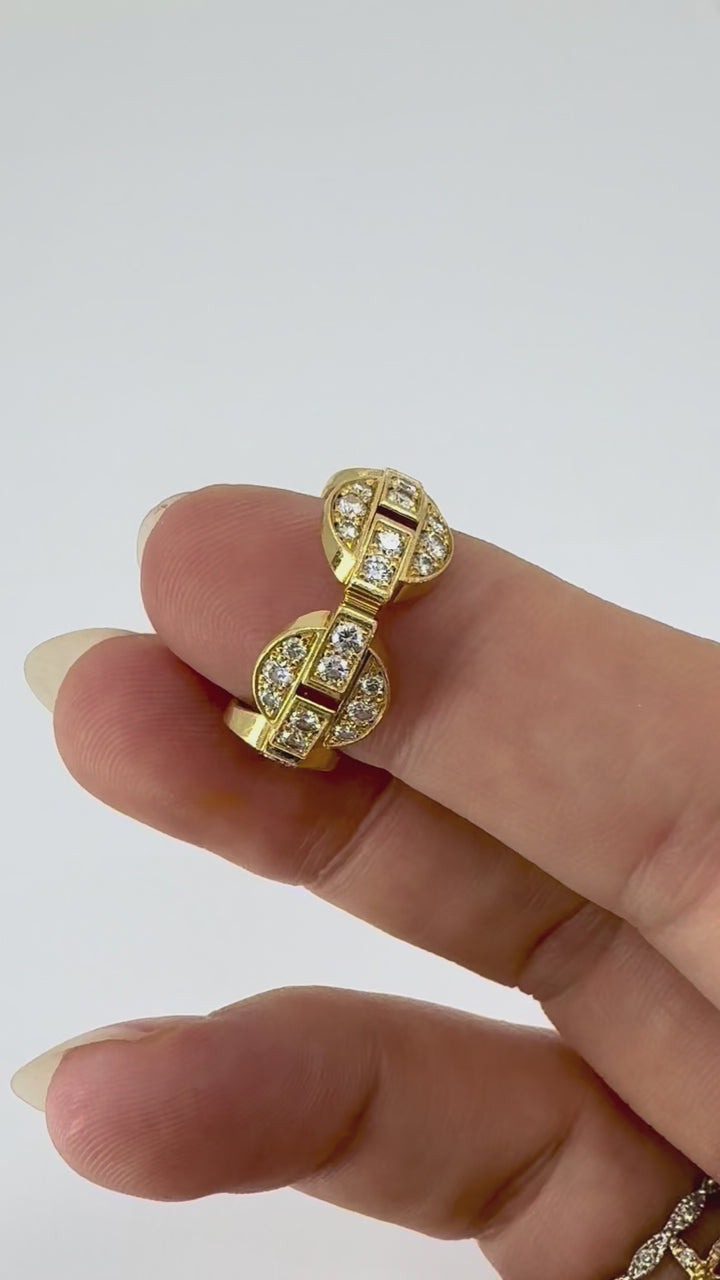 Cartier Maillon 18k Gold Diamond Band Ring